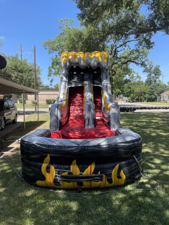 15 ft flame waterslide