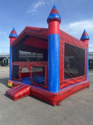 IMG 3386 1748011829 Red & blue bounce house castle